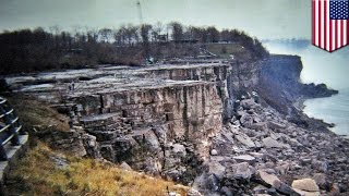 Niagara Falls dry American Falls could be shut off for a second time  TomoNews [upl. by Eatnoid]