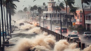 ⚠️ HURRICANE STORM FLORIDA  SIESTA KEY BEACH LIVE CAM [upl. by Magee]