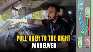 Pull over to the right maneuver  UK driving lesson  Urdu and hindi [upl. by Kcirtemed]