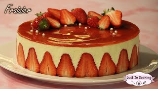 Recette de Fraisier à la Crème Diplomate [upl. by Asher]