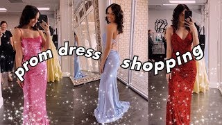 prom dress shopping vlog 2020 senior prom  i found the perfect dress [upl. by Cattima]