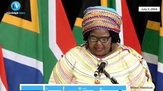 South African Parliament erupts in laughter as Minister Majodina struggle to say quotconscientiouslyquot [upl. by Jabon148]