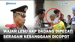 WAJAH LESU AKP DADANG Berdiri Dengarkan Putusan Sidang Kode Etik Resmi Dipecat dari Polisi [upl. by Etiam]