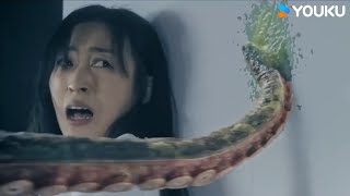 Man saves beauty from being trapped by giant octopus  The Antarctic Octopus  YOUKU MONSTER MOVIE [upl. by Longley548]