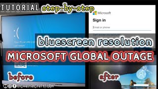 TUTORIAL Microsoft Global outage bluescreen resolution  Stepbystep CoastalCraftFilAm [upl. by Nyloj]