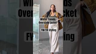 Winter Trend Oversized Jacket ✨outfitstyle jacket trend wintercollection fashion ytshorts [upl. by Wrigley]