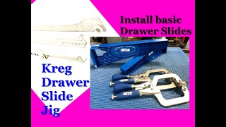 Kreg drawer slide jig review amp demo [upl. by Brinna]