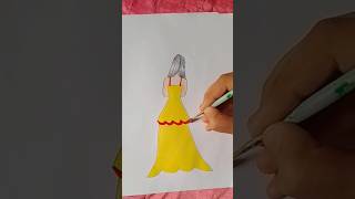 💫 girl Drawing 💕✨  viral  Trending  Shorts  drawing [upl. by Elrahc184]