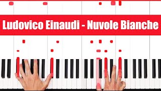 Nuvole Bianche Ludovico Einaudi Piano Cover Solo [upl. by Cadman]