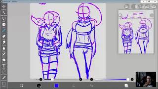 Drawing outfits and stuff for my RPG comic Come chillMic On [upl. by Nyrmak]