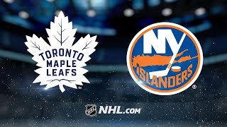 Marner Matthews power Leafs past Islanders 54 [upl. by Tanhya528]