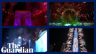 From Taipei to New York fireworks and parties usher in 2023 [upl. by Bradly]