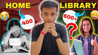 Study in Home Vs Study in Library कहाँ पढ़ना चाहिए  Online batchLibraryA perfect combowhy❓ [upl. by Tjaden5]