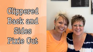 Pixie Cut  Clippered Back and Sides [upl. by Meir]