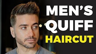 MENS QUIFF HAIRCUT amp HAIRSTYLE 2019  Alex Costa ft Daniel Alfonso [upl. by Kellia]