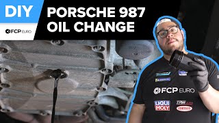 Porsche 987 Cayman Oil Change DIY 20062008 Porsche 9871 Cayman [upl. by Nutsud]