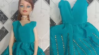 Diy Barbie dhoti frock making [upl. by Pasho]