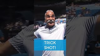 Mansour Bahramis TRICK shot 😂 [upl. by Ahtiekahs]