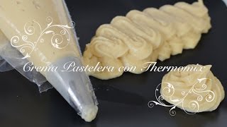 Crema Pastelera Facil con Thermomix  Crema Pastelera Thermomix  Crema Pastelera en Thermomix [upl. by Tenrag532]