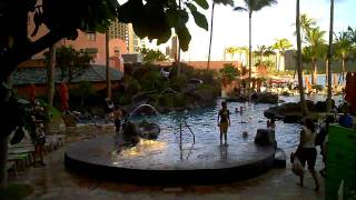 Tour Sheraton Waikikis New Superpool  Oahu Vacation [upl. by Elleuqar]