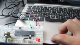 Microchip USB HID device demo [upl. by Vilma865]