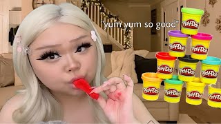 ASMR dumb b̶t̶c̶h̶ girl babysits you 👶🏻👩🏼 eats ur playdoh FAKE realistic [upl. by Marella]