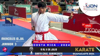 KARATE  FINALES  JDN Costa Rica MAÑANA MIERCOLES 10 de JULIO [upl. by Pamelina]