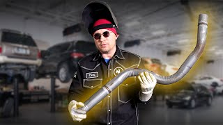 HOW TO Weld an Exhaust Pipe [upl. by Leary976]