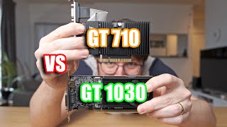 Nvidia GT 1030 vs GT 710 Should you pay twice as much for the GT 1030 [upl. by Bluhm]