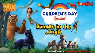 Happy Childrens Day  Rumble In The Jungle  Full Movie  Hindi  The Jungle Book  PowerKidstv [upl. by Aziul]