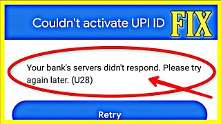 How to Fix Google Pay Error Couldn’t Activate UPI ID in Android ✔ [upl. by Yerrot]