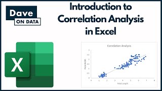 Introduction to Correlation Analysis in Excel [upl. by Haeel]