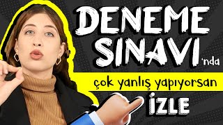 Deneme Sınavlarında Hata Yapmaya SON [upl. by Enilekaj]