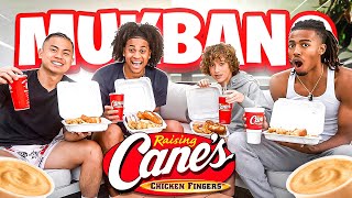 Raising Canes Mukbang With Cam Wilder Nelson amp Lavar From Rod Wave Elite [upl. by Hun228]