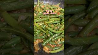 Stir fry green beans yummy delicious yummyfood vegetables viralvideo trending trendingshorts [upl. by Acnayb]