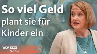 Kindergrundsicherung Das plant Familienministerin Lisa Paus ganz konkret  WDR aktuell [upl. by Akcebar]