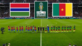 Gambia vs Cameroon ● Africa Cup of Nations 2023  22 January 2024 Gameplay [upl. by Evita461]