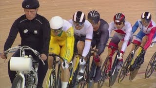 Mens Keirin  Second Round Heats  London 2012 Olympics [upl. by Yezdnil552]