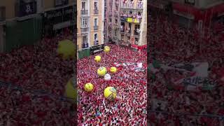 San Fermin Opening Ceremony Pamplona Spain [upl. by Namia]