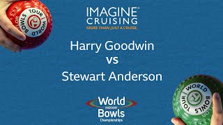 World Indoor Bowls Championship 2024 Harry Goodwin vs Stewart Anderson  Day 16 Match 3 [upl. by Nerrot370]