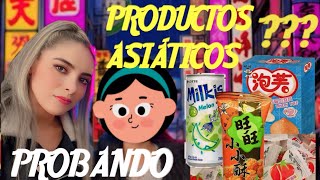 Probando PRODUCTOS ASIÁTICOS con mi mini invitada retos divertidos 😍😍 productosasiaticos [upl. by Quennie]