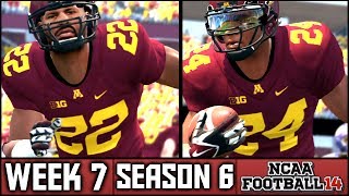 NCAA Football 14 Dynasty Week 7 vs Northwestern Season 6 [upl. by Grazia]