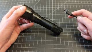 How to Charge a Tactical Flashlight [upl. by Nnyletak]