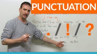 Learn Punctuation period exclamation mark question mark [upl. by Cockburn]