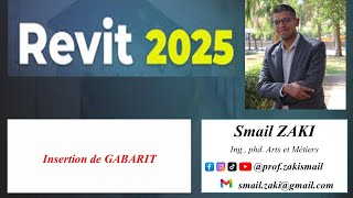 REVIT 2025 INSERTION DE GABARIT [upl. by Hintze]