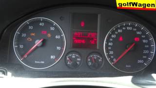 VW Golf 5 16 petrol how to reset engine fault codes 16555 P0171 change O2 sensor maybe but [upl. by Ahseryt]