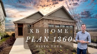 KB Home Plan 1360  34 Bedroom 2 Bath  1360 SQFT  Village at Northtown  Pflugerville Austin TX [upl. by Anamor]