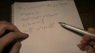 Mathematik  PQFormel  Herleitung [upl. by Llehcar933]