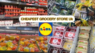 CHEAPEST GROCERY STORE IN THE UKLIDL CHEAPEST FOOD STORE UKSHOP WITH ME AT LIDL BUDGET SHOPPING [upl. by Irtak]