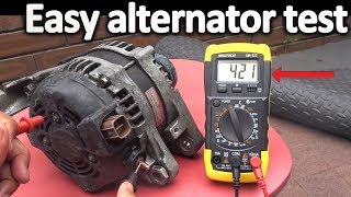 How to Test an Alternator  Testing the Voltage Regulator Diode rectifier and Stator [upl. by Thorr985]